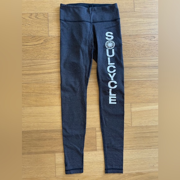 Lululemon Soul Cycle Patterned Leggings Sz 4 - Picture 1 of 7